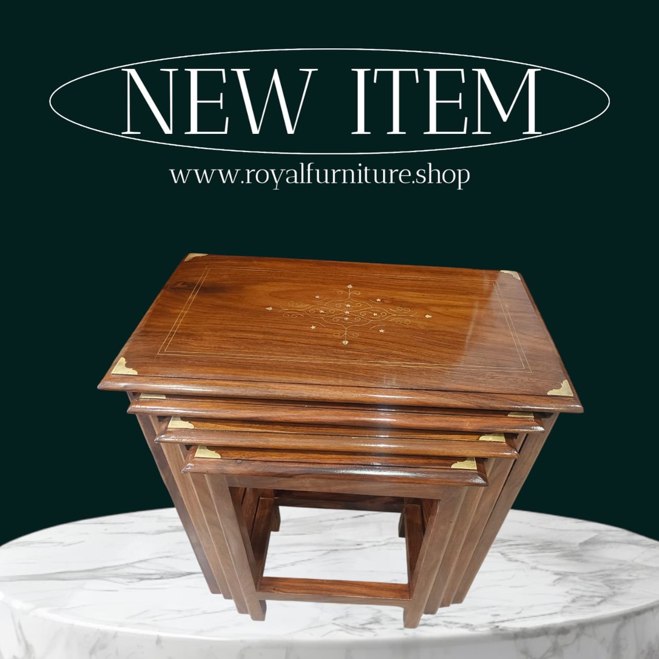 WhatsApp Image 2025-10-05 at 4.29.35 PM (1) Wooden Nesting Table - Image 1